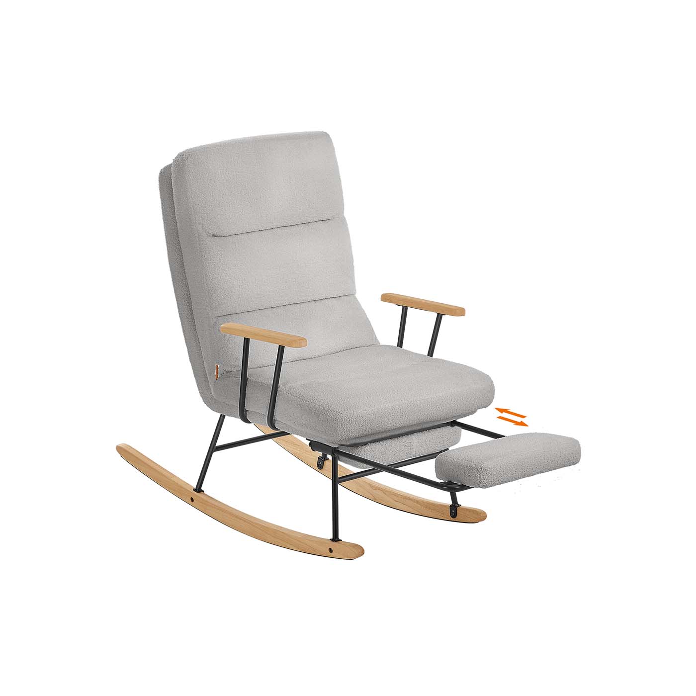 Fauteuil à bascule réglable sur 4 niveaux
