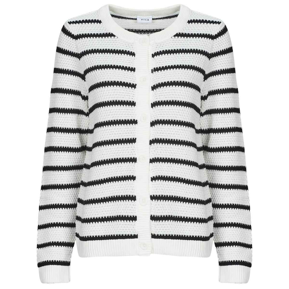 Vila - VIDALO O-NECK - White / Black