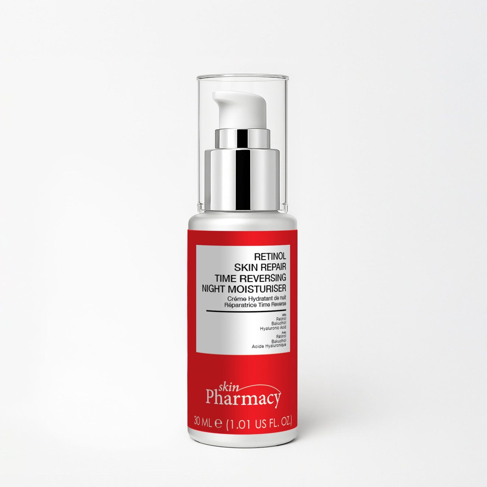 skinPharmacy Anti-Ageing Retinol Skin Repair Time Reverse Night Moisturiser 30ml for Cell Regeneration and Smoothing