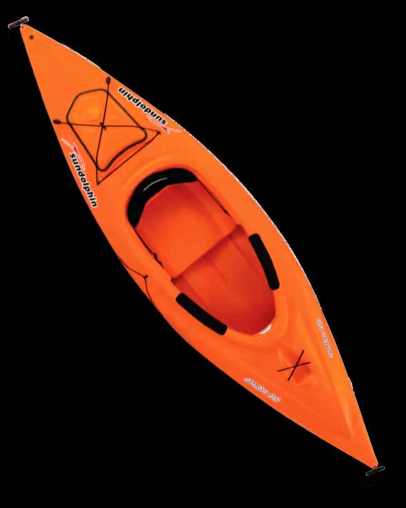 Sun Dolphin Aruba Kayak, 10-ft, Fishing/General Use, 1-Person, Tangerine