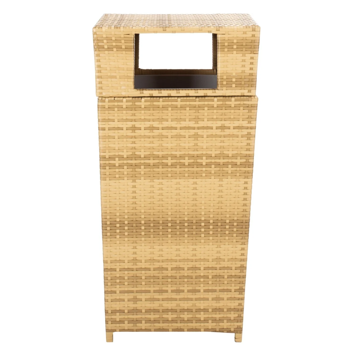 SAFAVIEH Outdoor Jennie Trash Bin (Fully Assembled)