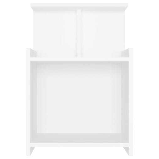 NNEVL Bed Cabinets 2 pcs White 40x35x60 cm Chipboard