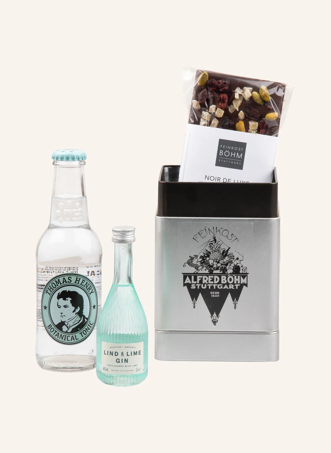 Feinkost Böhm Geschenkdose GIN TONIC TO GO