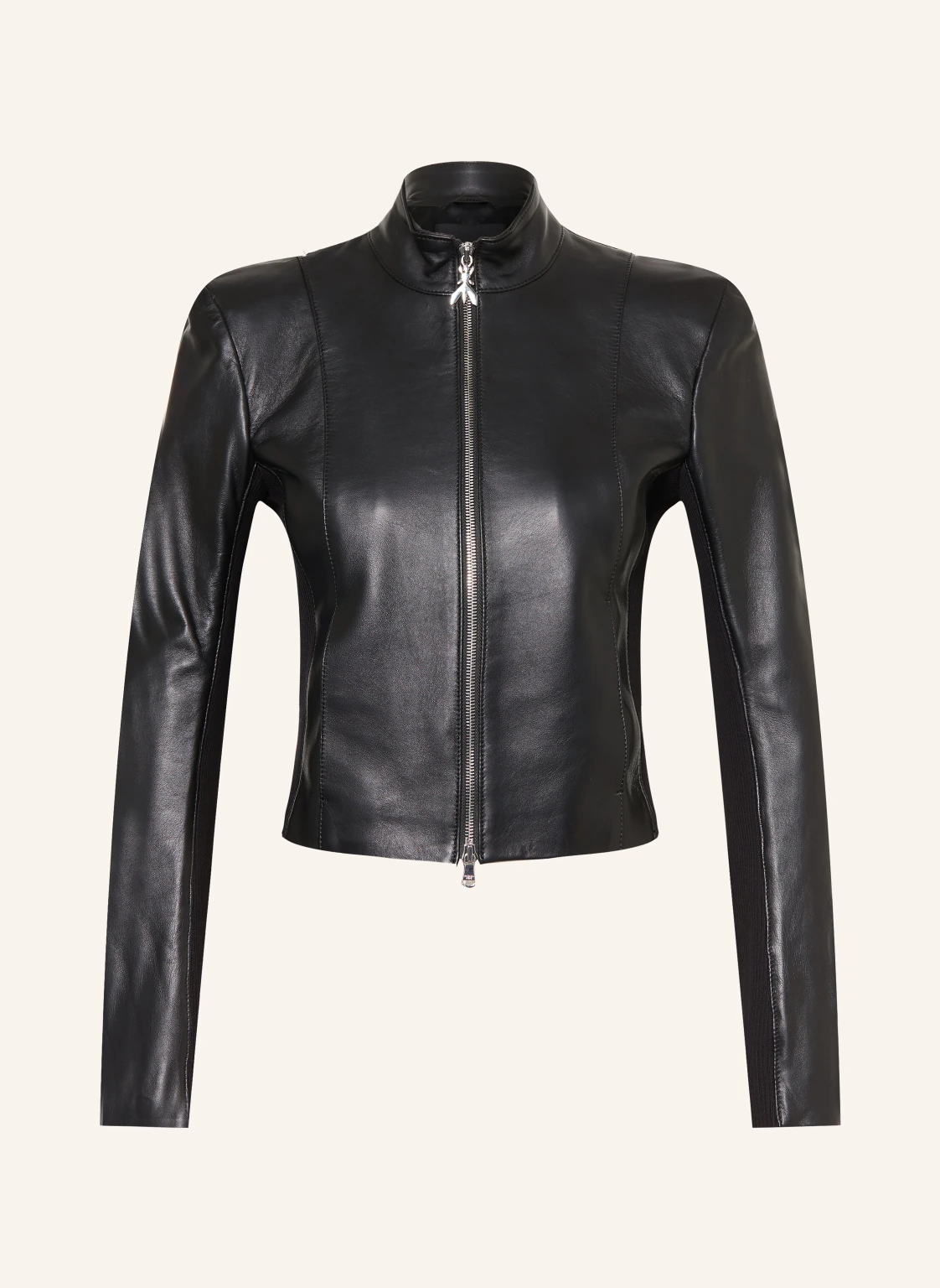 PATRIZIA PEPE Lederjacke im Materialmix