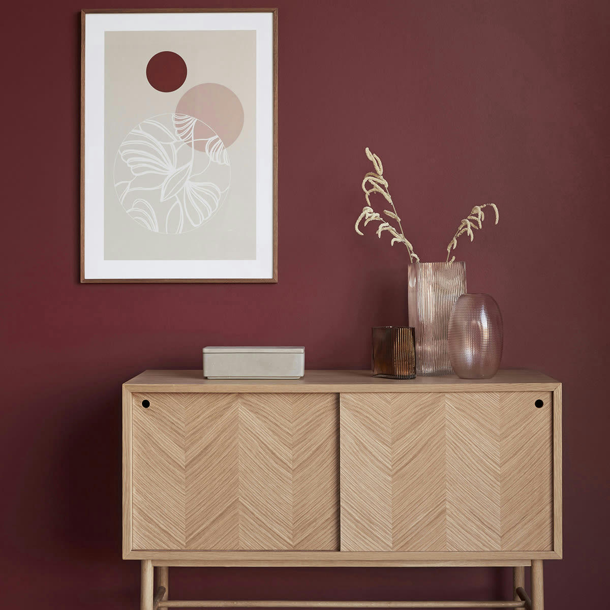 BALLOON - Vase en verre rose