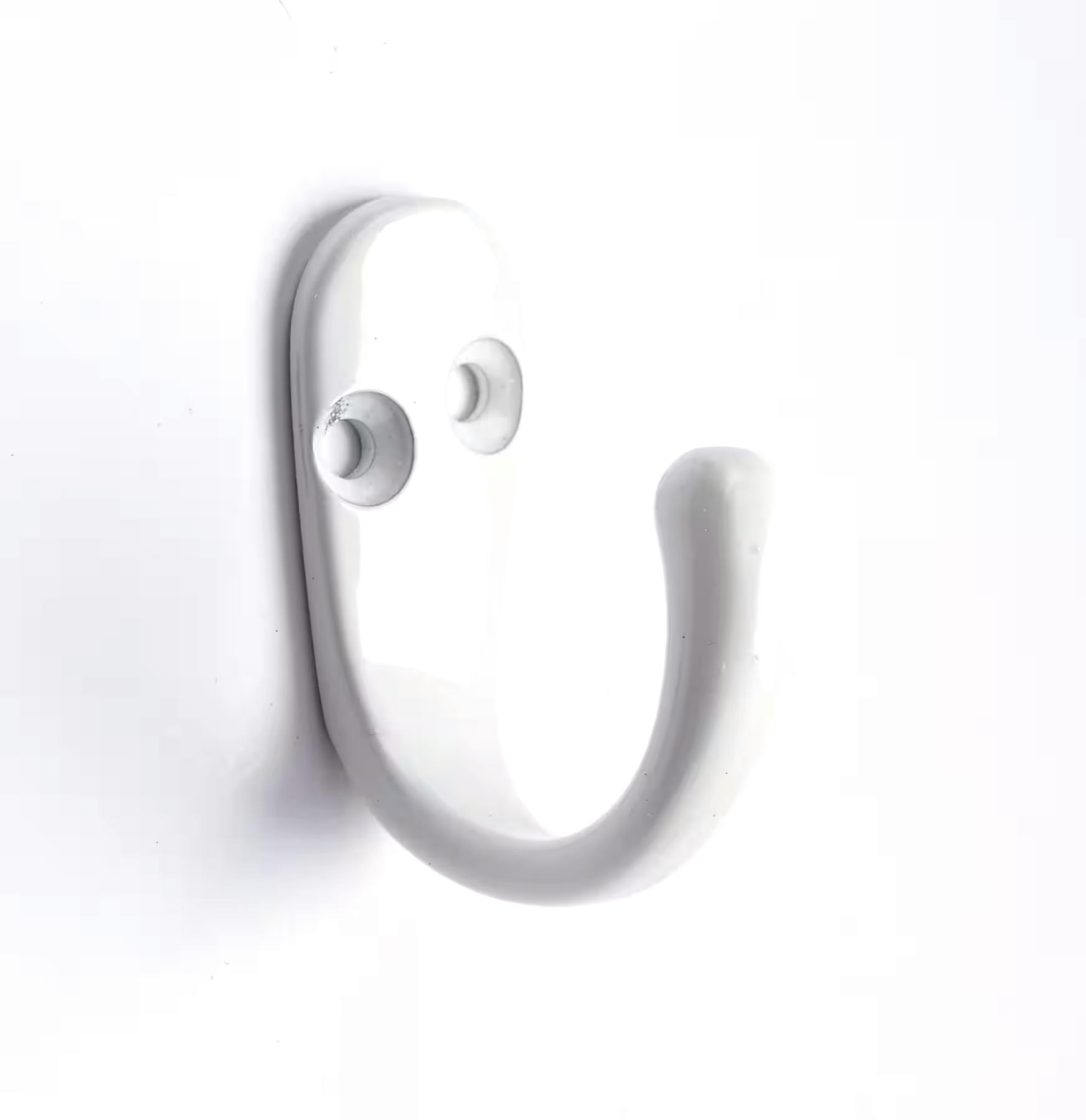 Peerless Stainless Steel Single Prong Robe Hooks, Assorted Colours, 4-pk