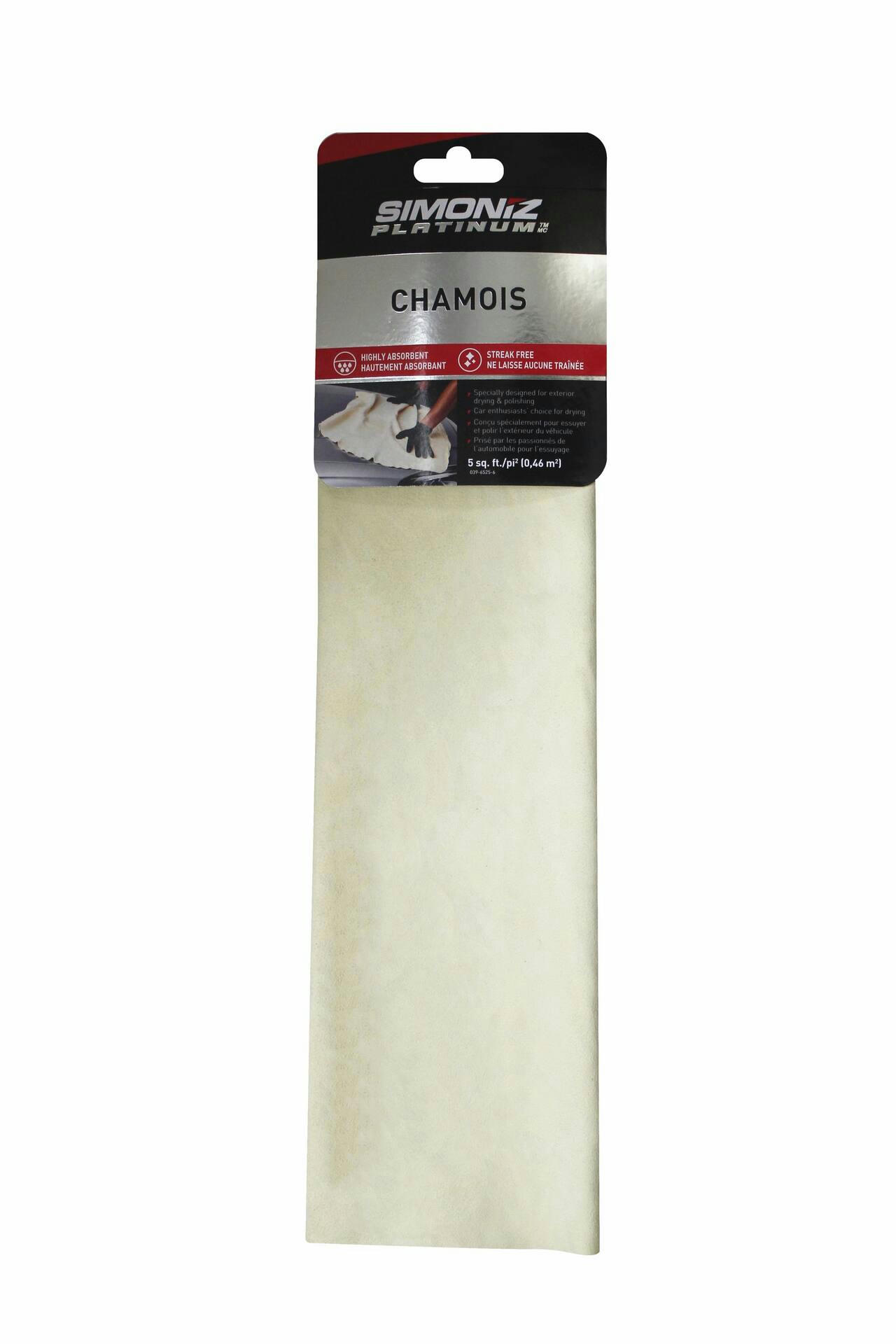 SIMONIZ Platinum Chamois Towel, 5 sq.ft., 1-pc