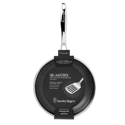 Stanley Rogers 26Cm S/Steel Matrix Nonstick Frypan 42302 Suits Induction