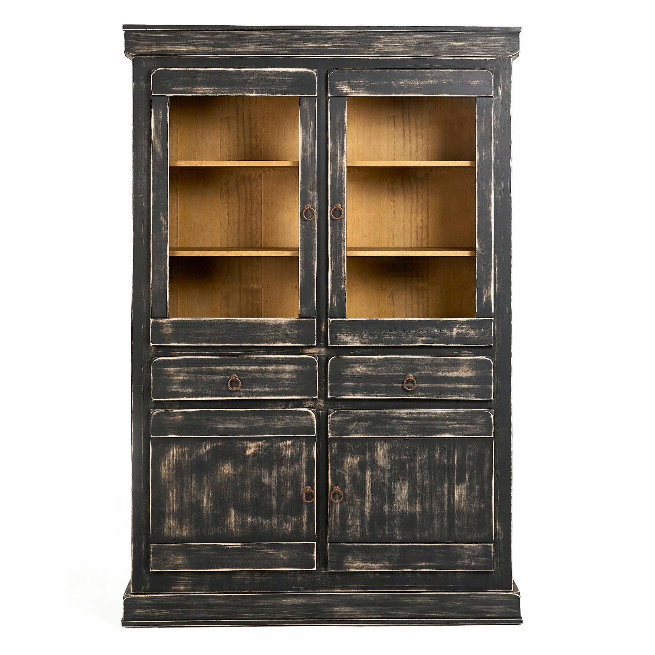 RENÁN - Armoire bicolore en bois de couleur naturel