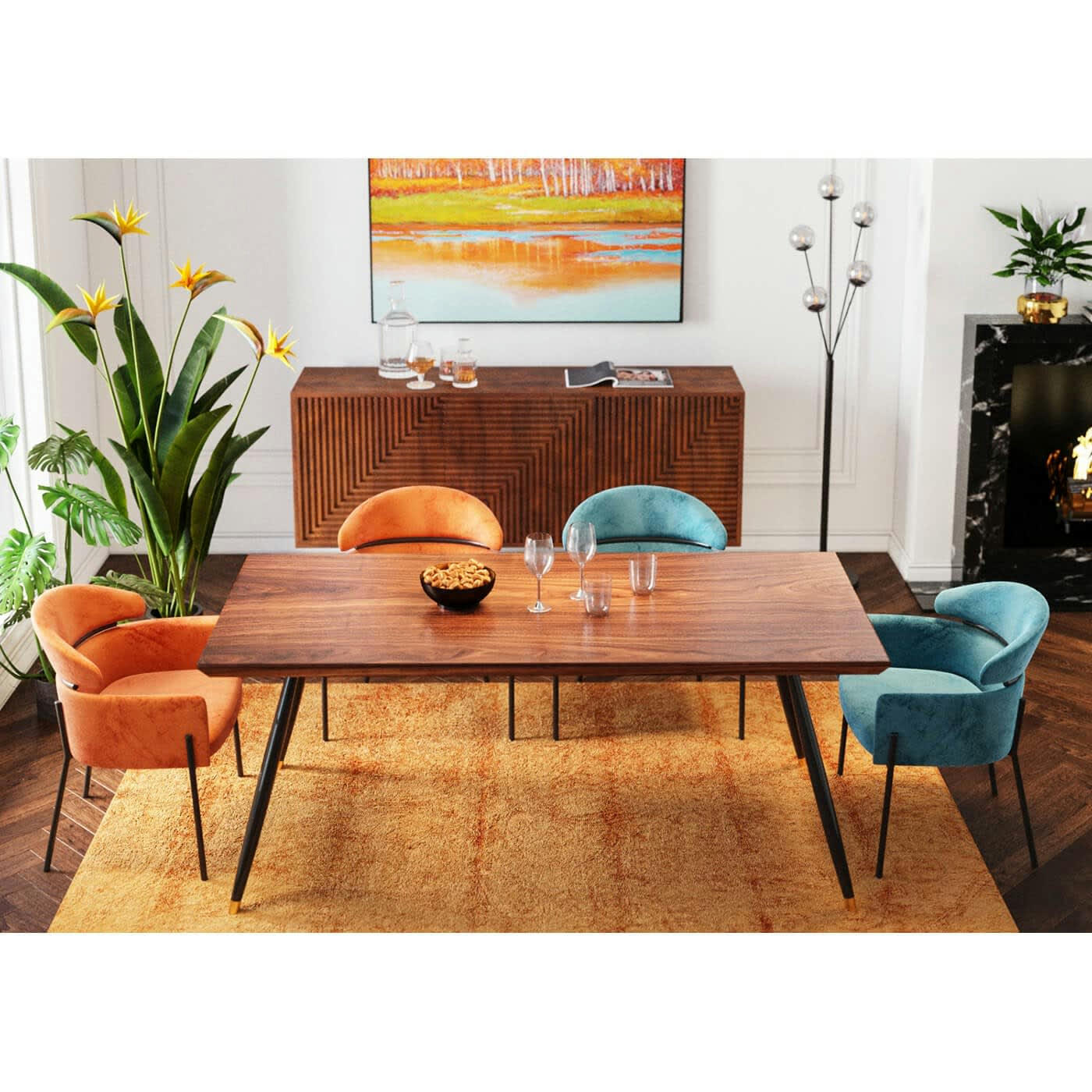 PARADISE FLOWERS - Plante artificielle oiseau de paradis en polyéthylène et béton H190