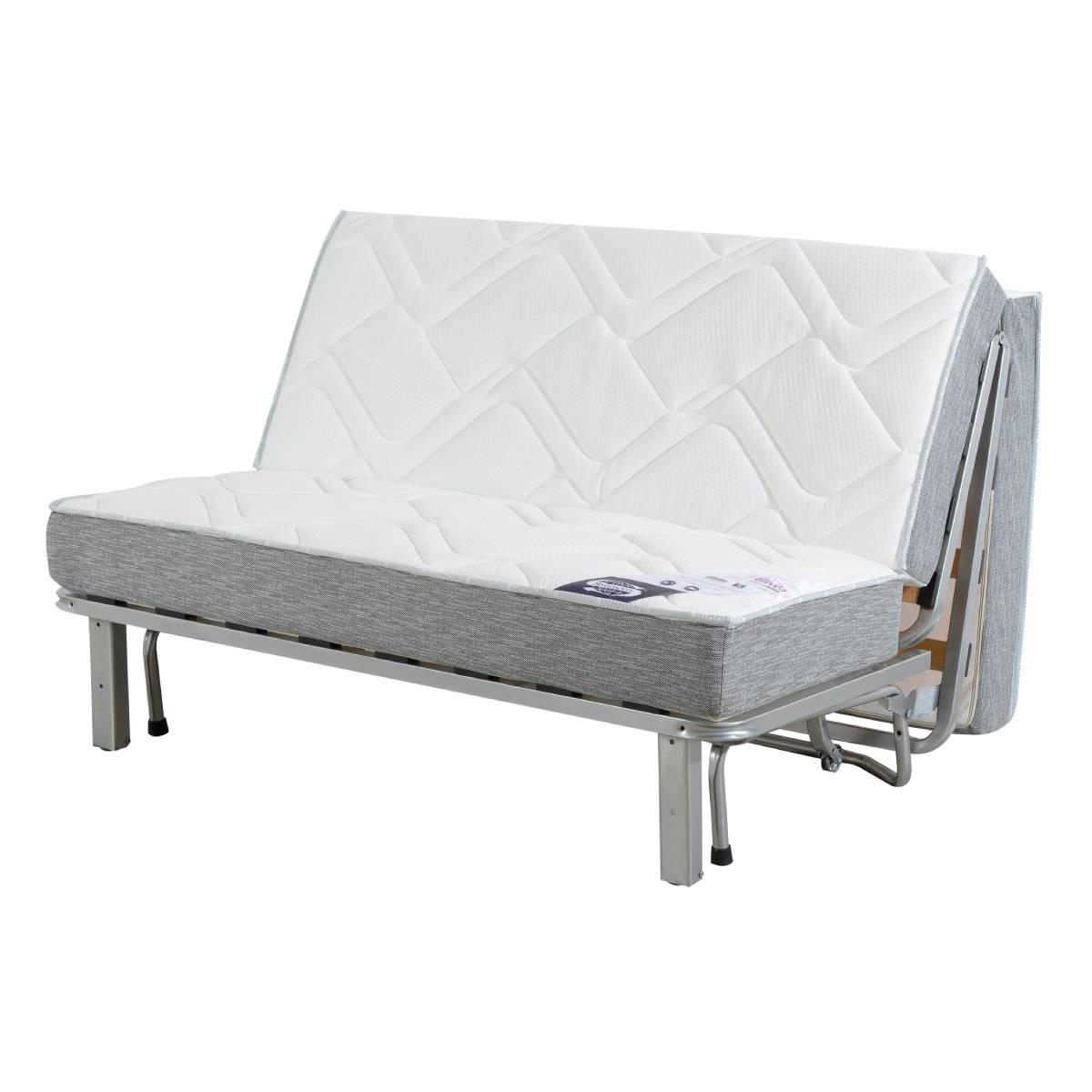 - Banquette BZ WASHINGTON 140 x 190, matelas Simmons, angel noir