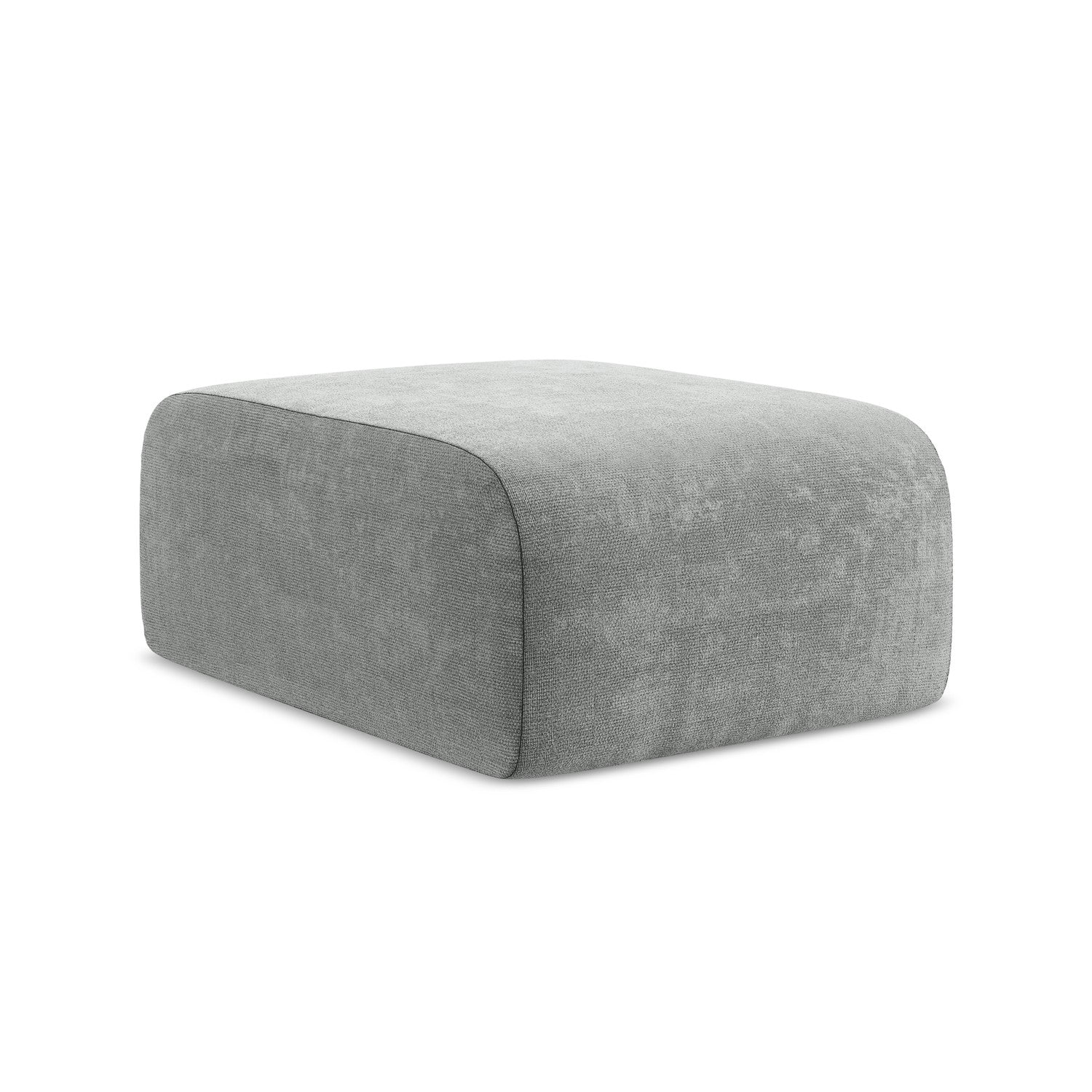 LaMiaSofa Poef Cervo - chenille stof - grijs - 72x94x42