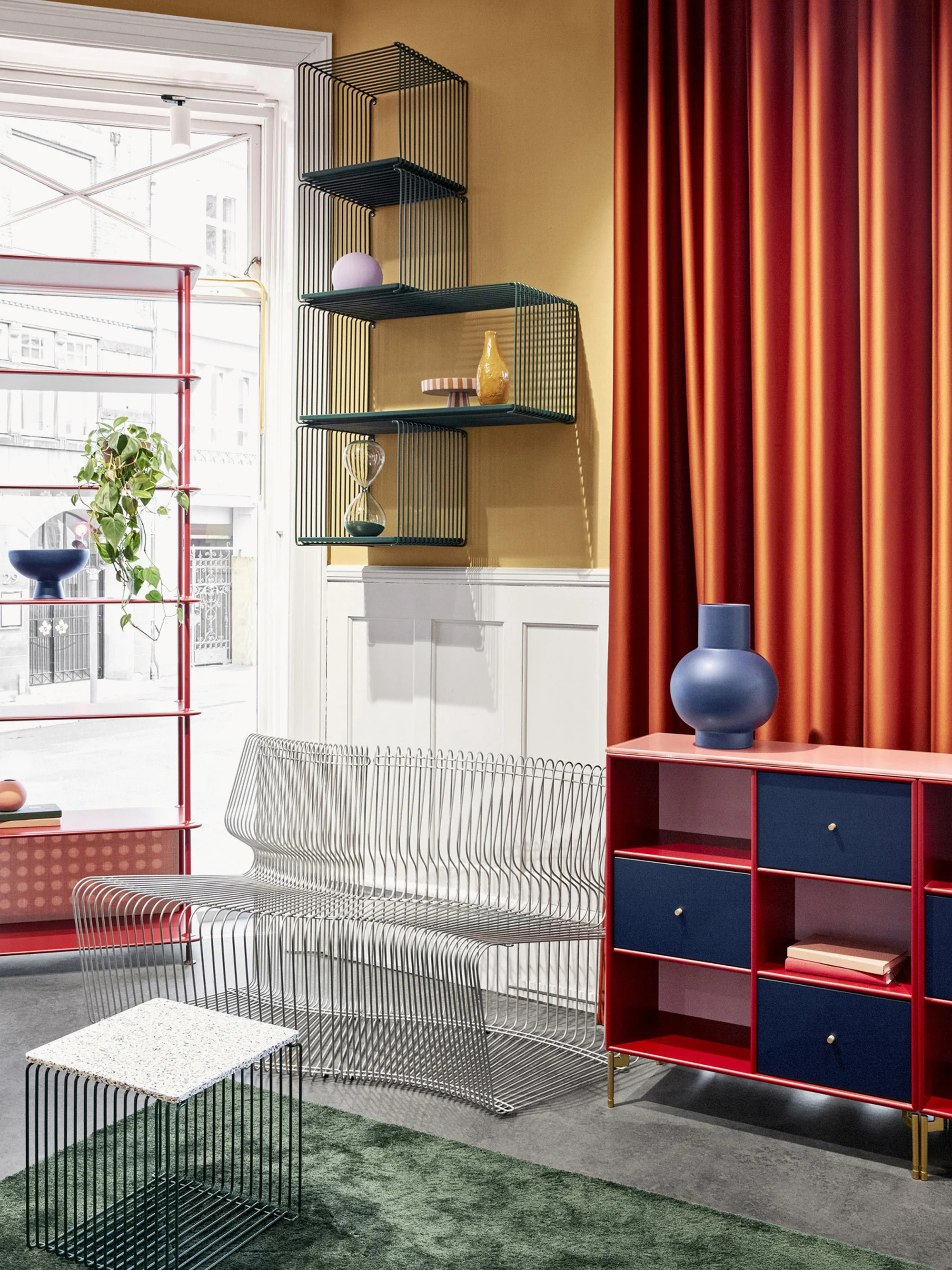 Regalelement Panton Wire Extended für modulares Regalsystem, B 70 cm