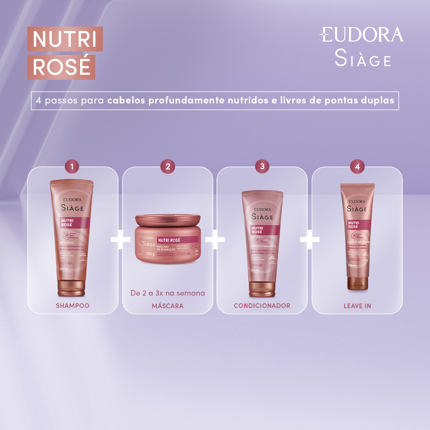 Shampoo Siàge Nutri Rosé 250ml