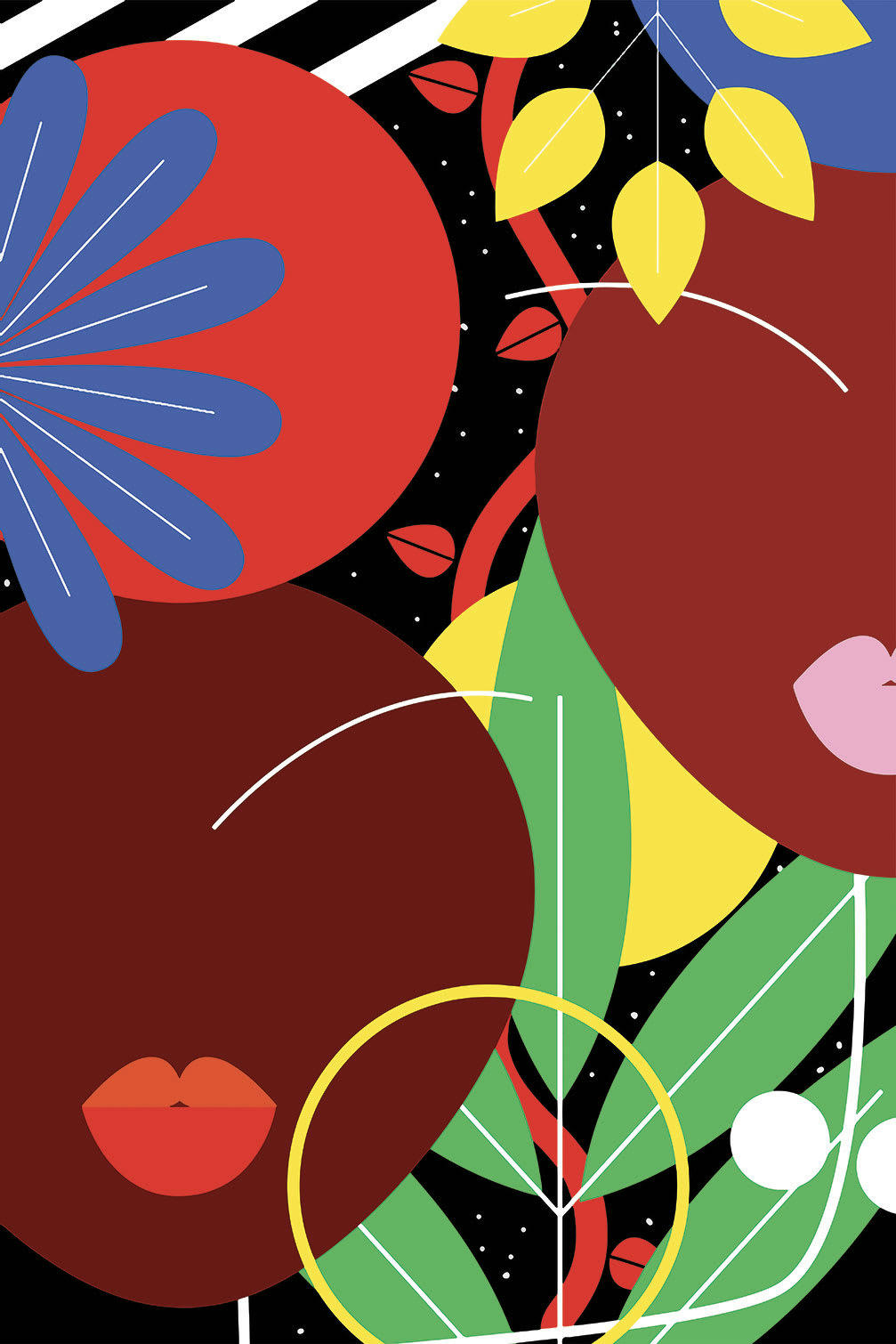 - Tableau collage french kiss imprimé sur toile 60x90cm