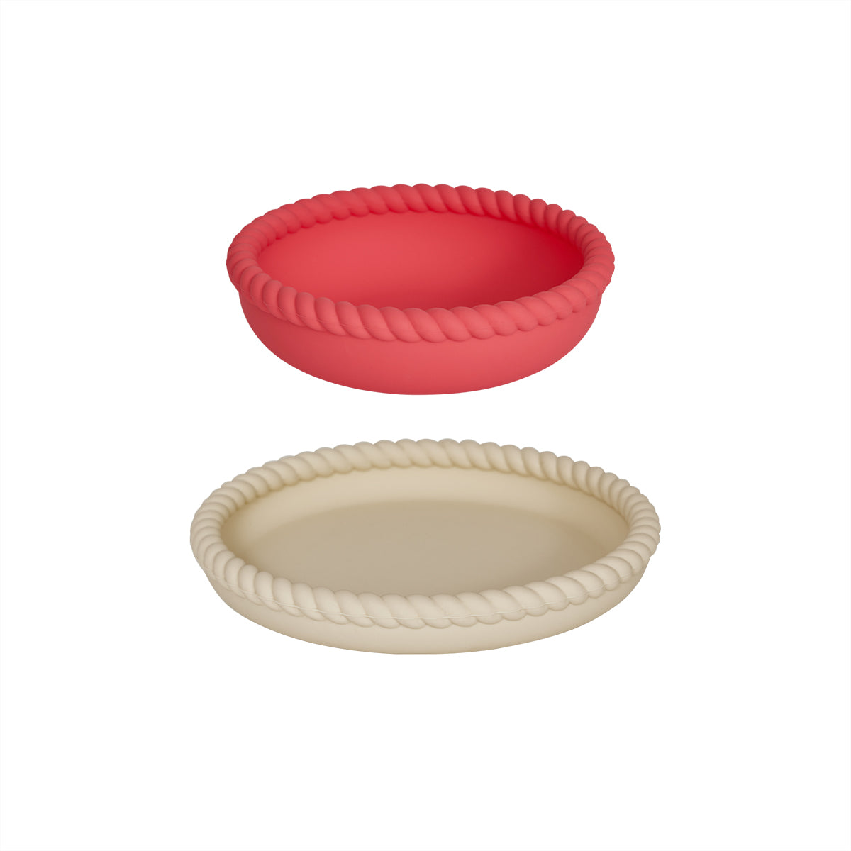 OYOY Bord en kom Mellow - silicone