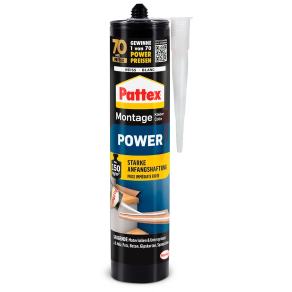 Montagekleber »Power«, weiß, 370 g