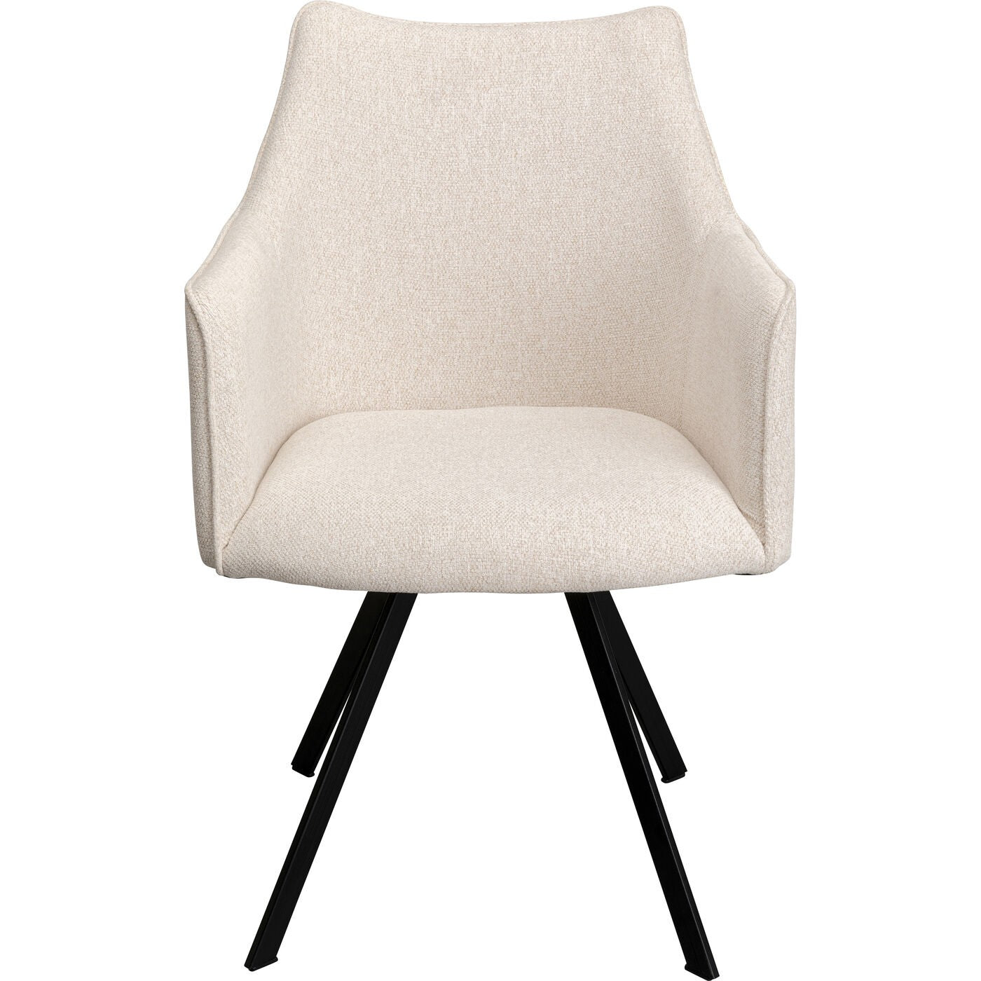 Kare Design Draaistoel met armleuningen Modino creme