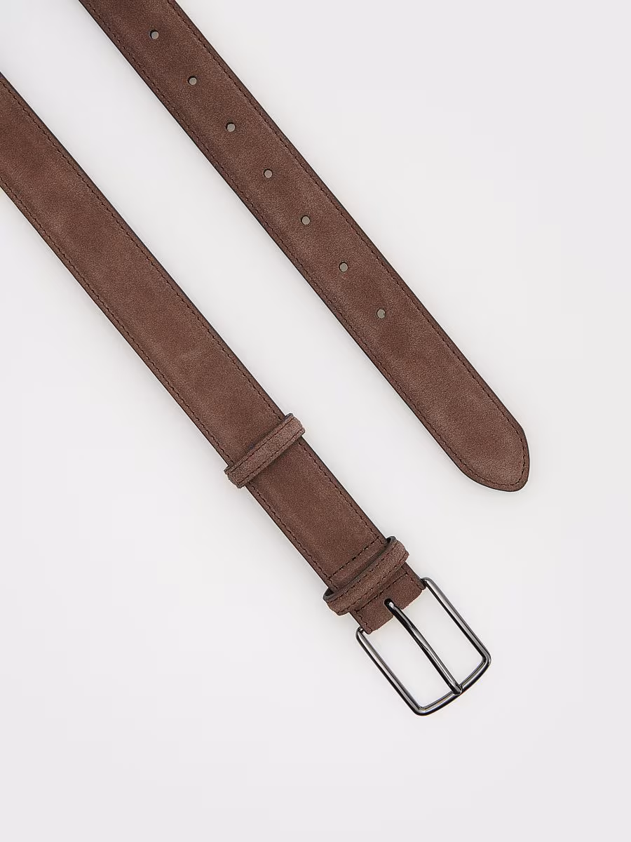 Leather Belt With Buckle