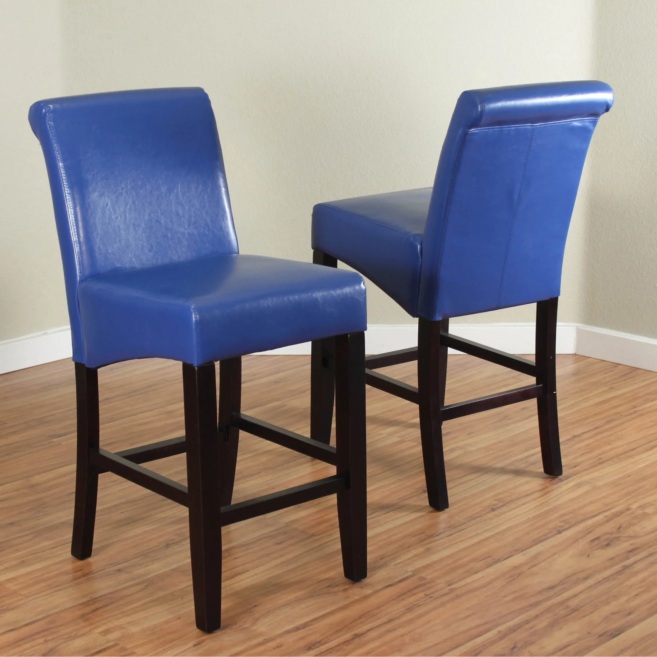 Milan Faux Leather Counter Stools (Set of 2)