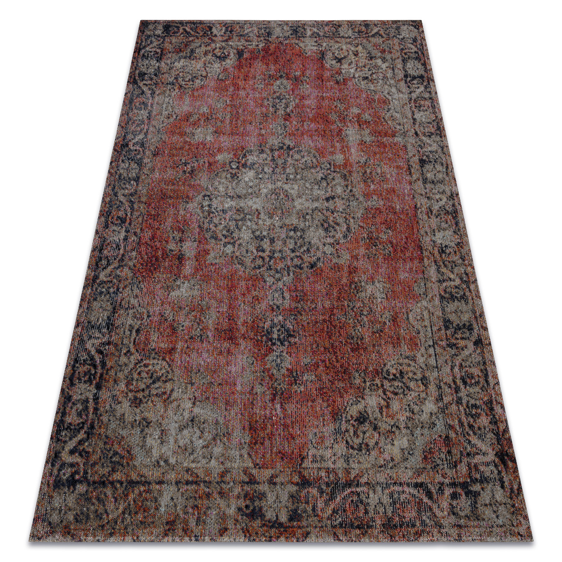 Dywan nowoczesny MUNDO E0691 ornament, vintage outdoor czerwony 140x190 cm