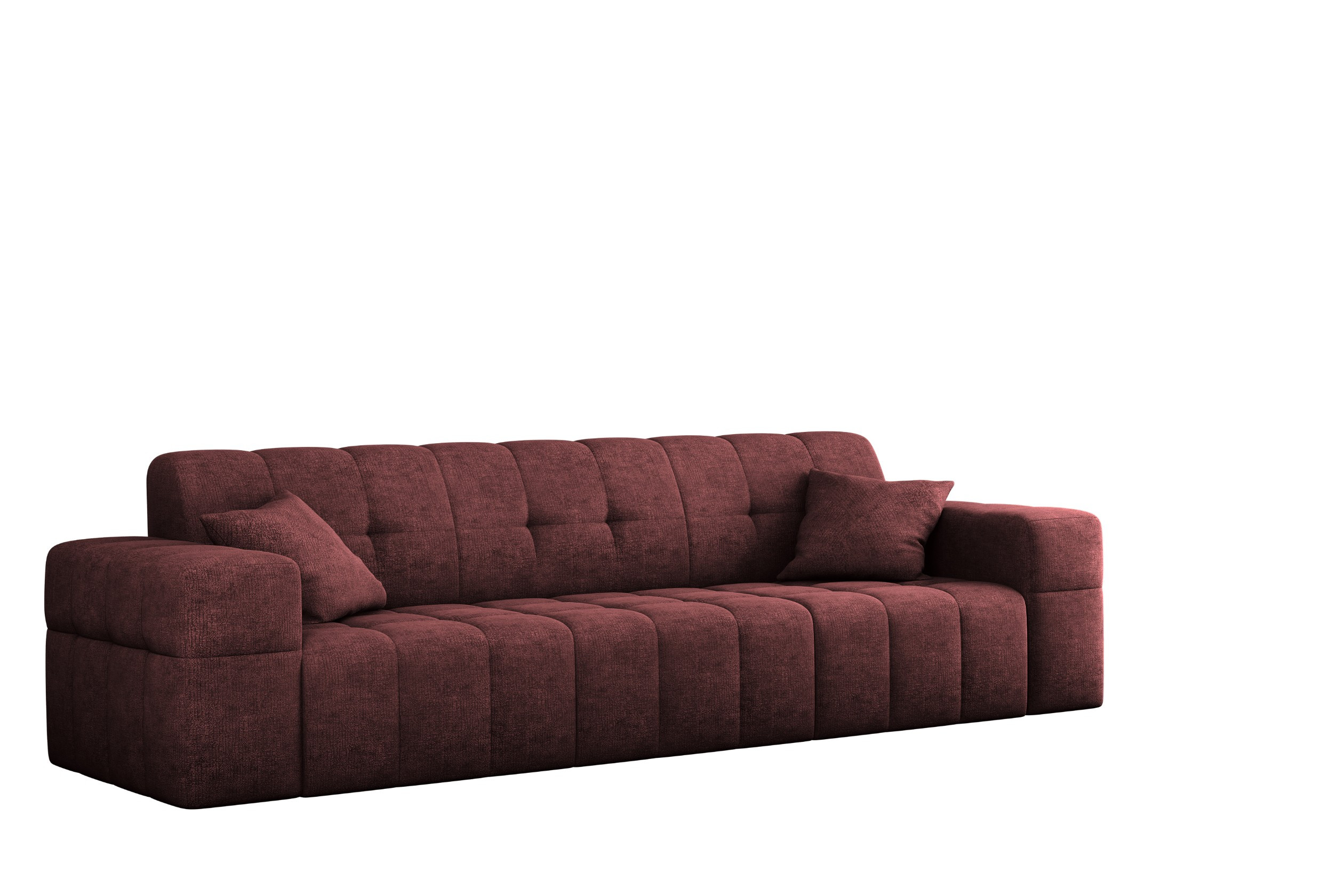 Sofa trzyosobowa NIMES, tkanina Perfect Harmony, Bordowy