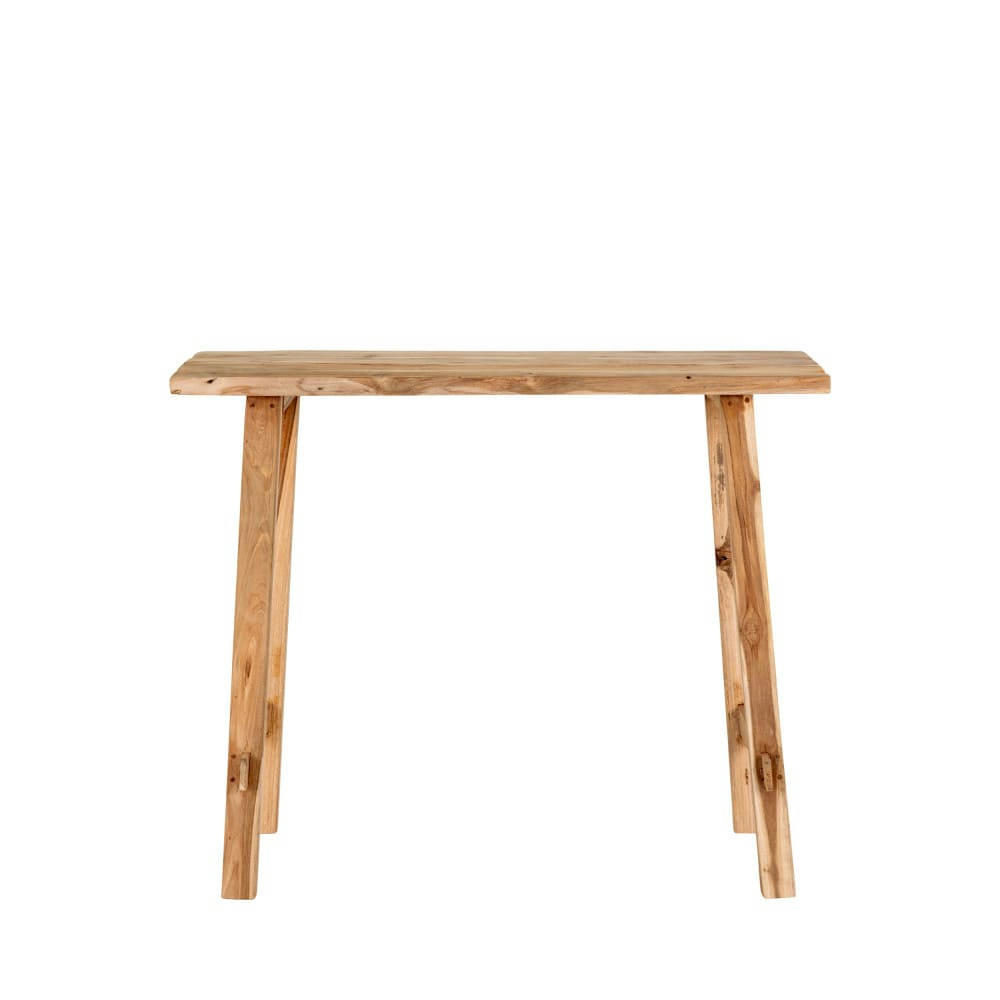 GIRONA - Console en teck L90cm bois clair