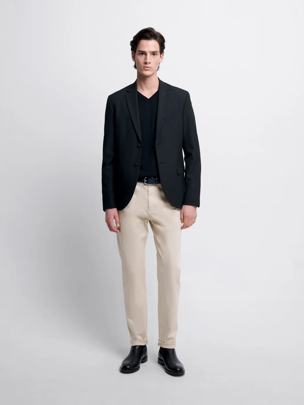 Chino en coton mélangé