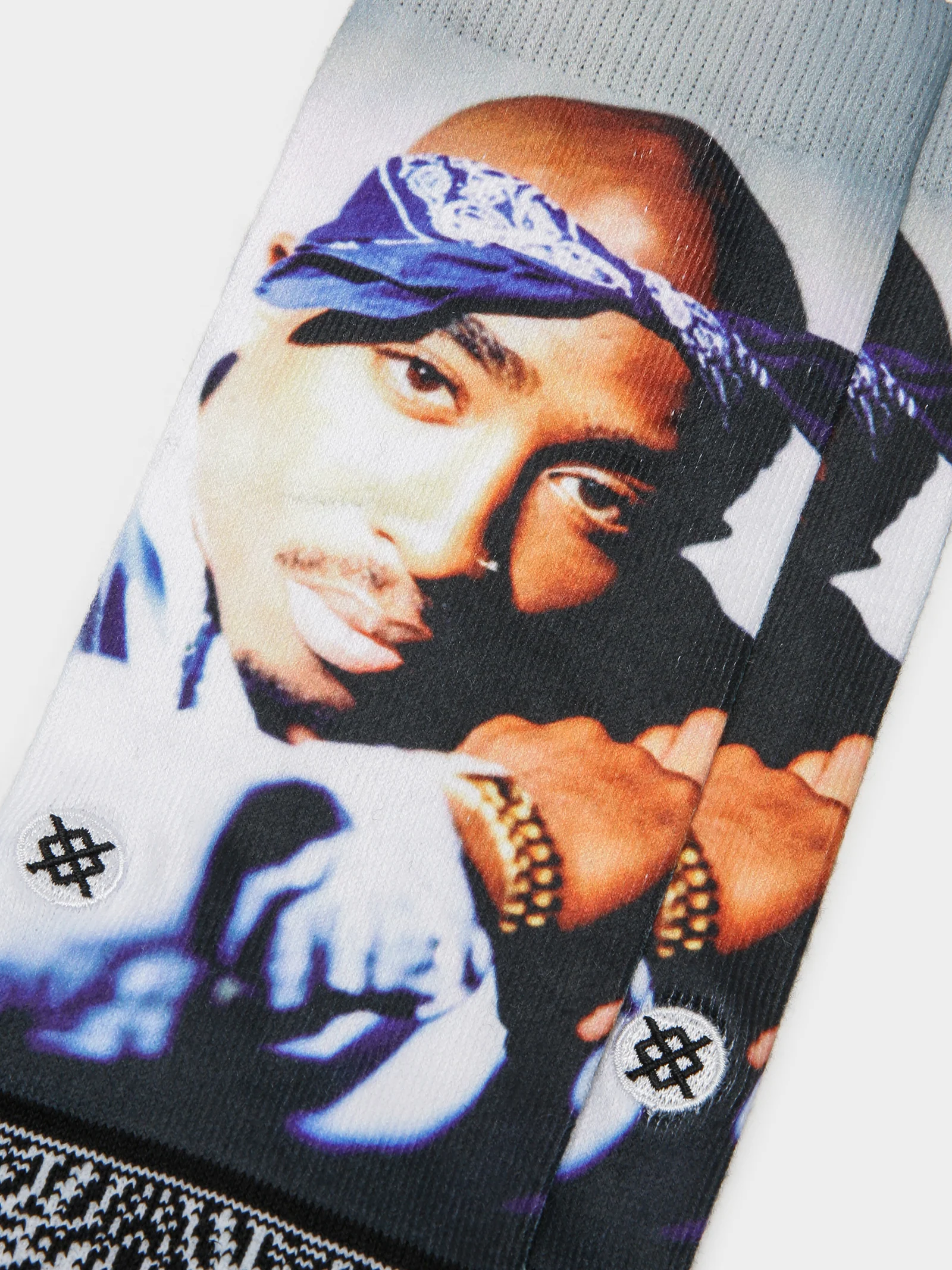 One Pair of Makaveli Tupac Crew Socks