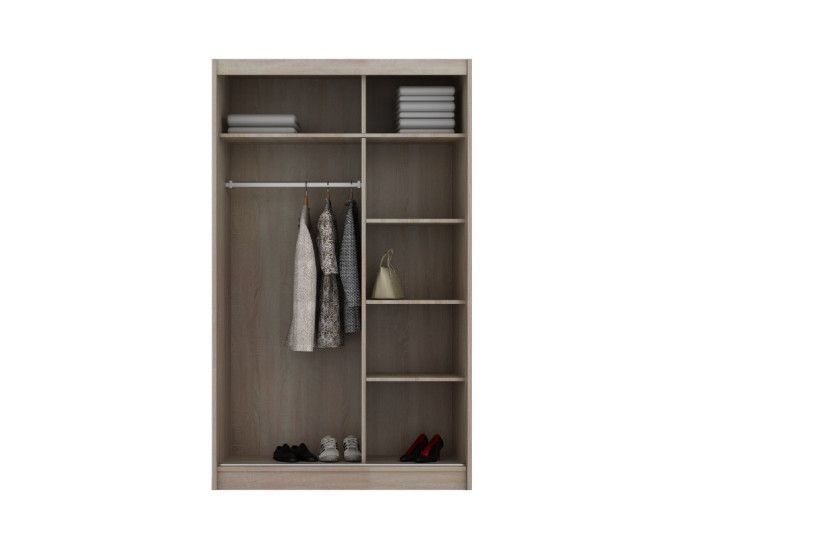 Szafa BONNIE 120 drzwi uchylne z Lustrem Wenge