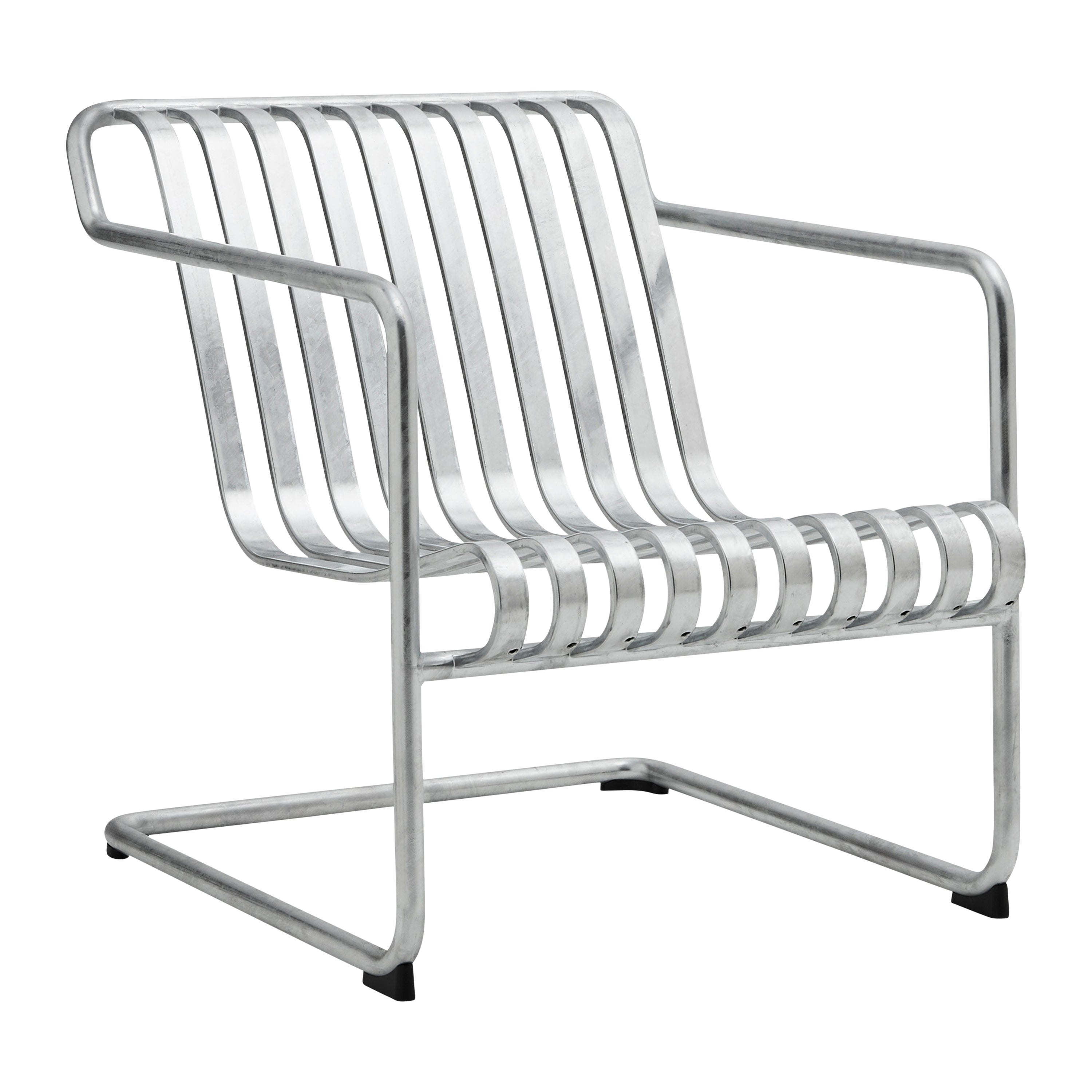 HAY Palissade Cantilever Lounge Chair Low - Gegalvaniseerd Staal