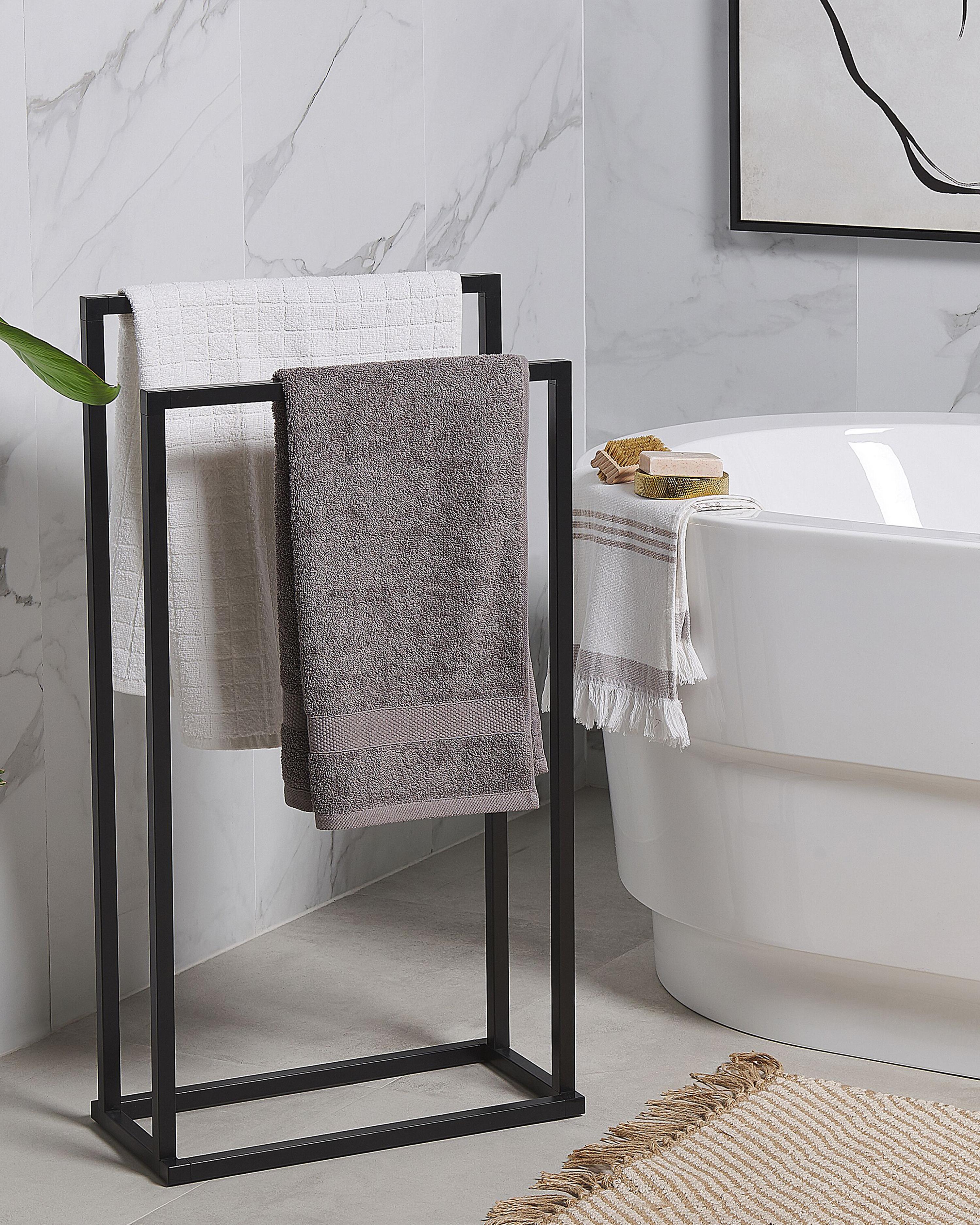Towel Stand RECREO Metal Black
