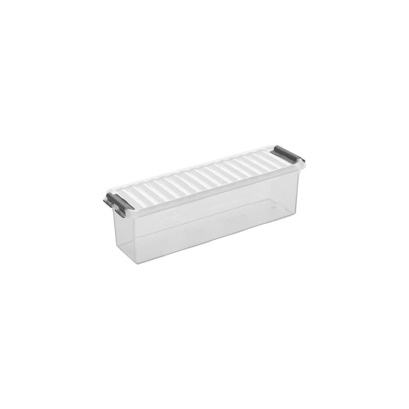 Box de rangement Q-line avec couvercle à clips transparent 1,3 L SUNWARE