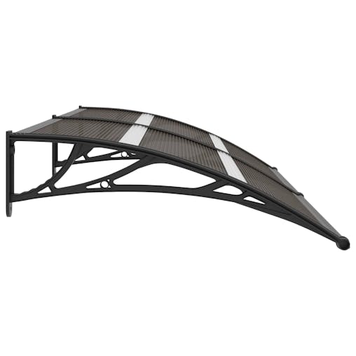 NNEVL Door Canopy Black 200x80 cm PC