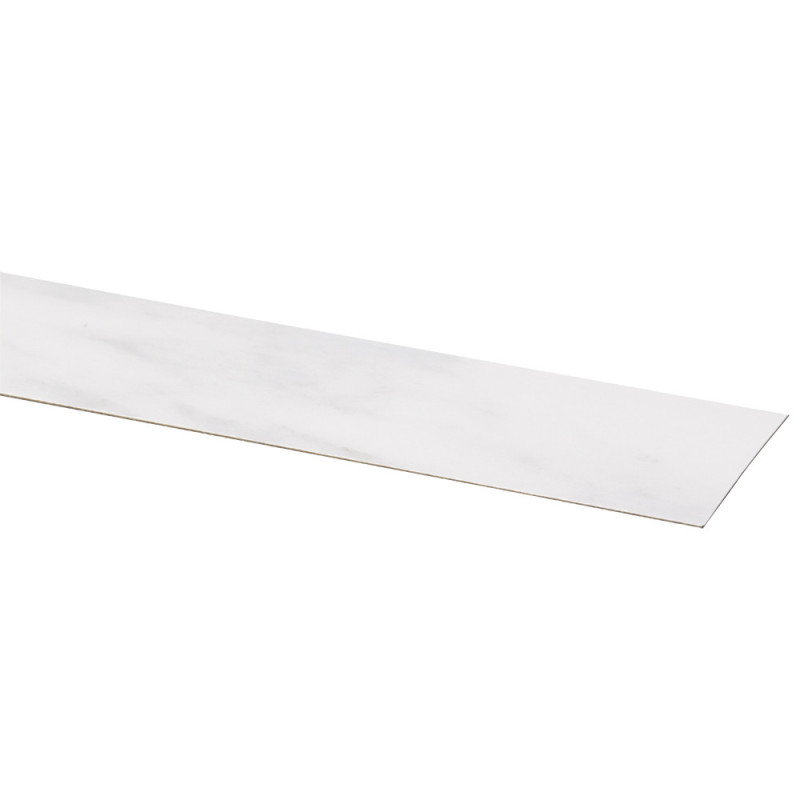 Bande de chant pour plan de travail Marbre blanc 2,8 cm 2 pièces CANDO
