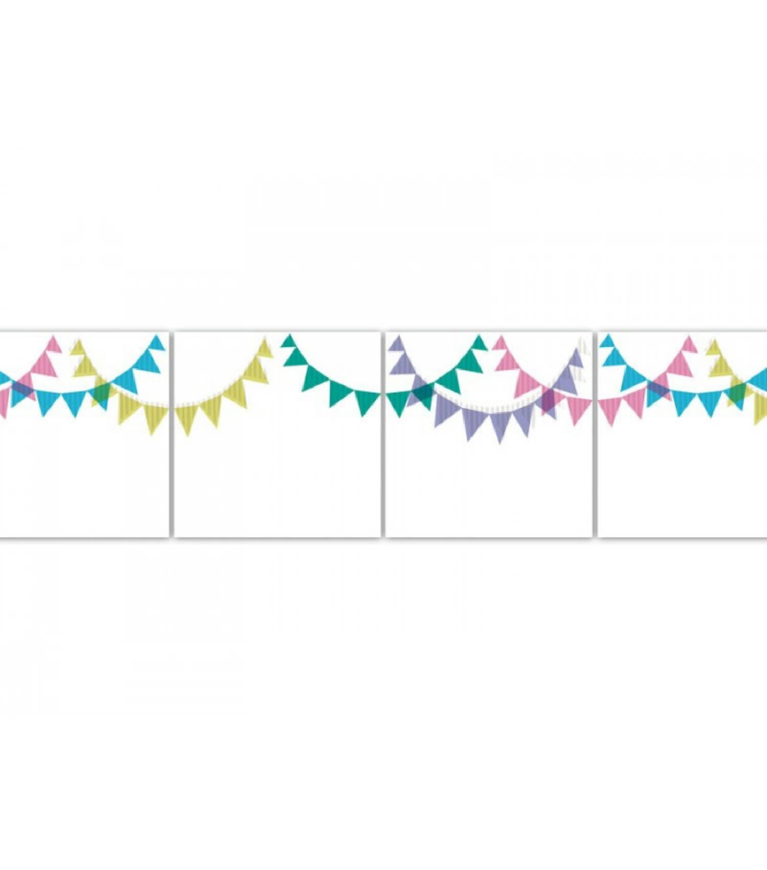 GUIRLANDE - Stickers pour carrelage de salle de bain enfants