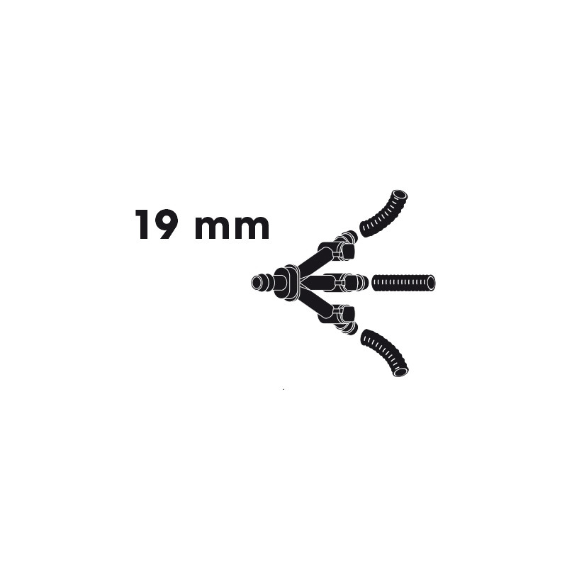 Robinet à 3 voies Ø 19 mm UBBINK