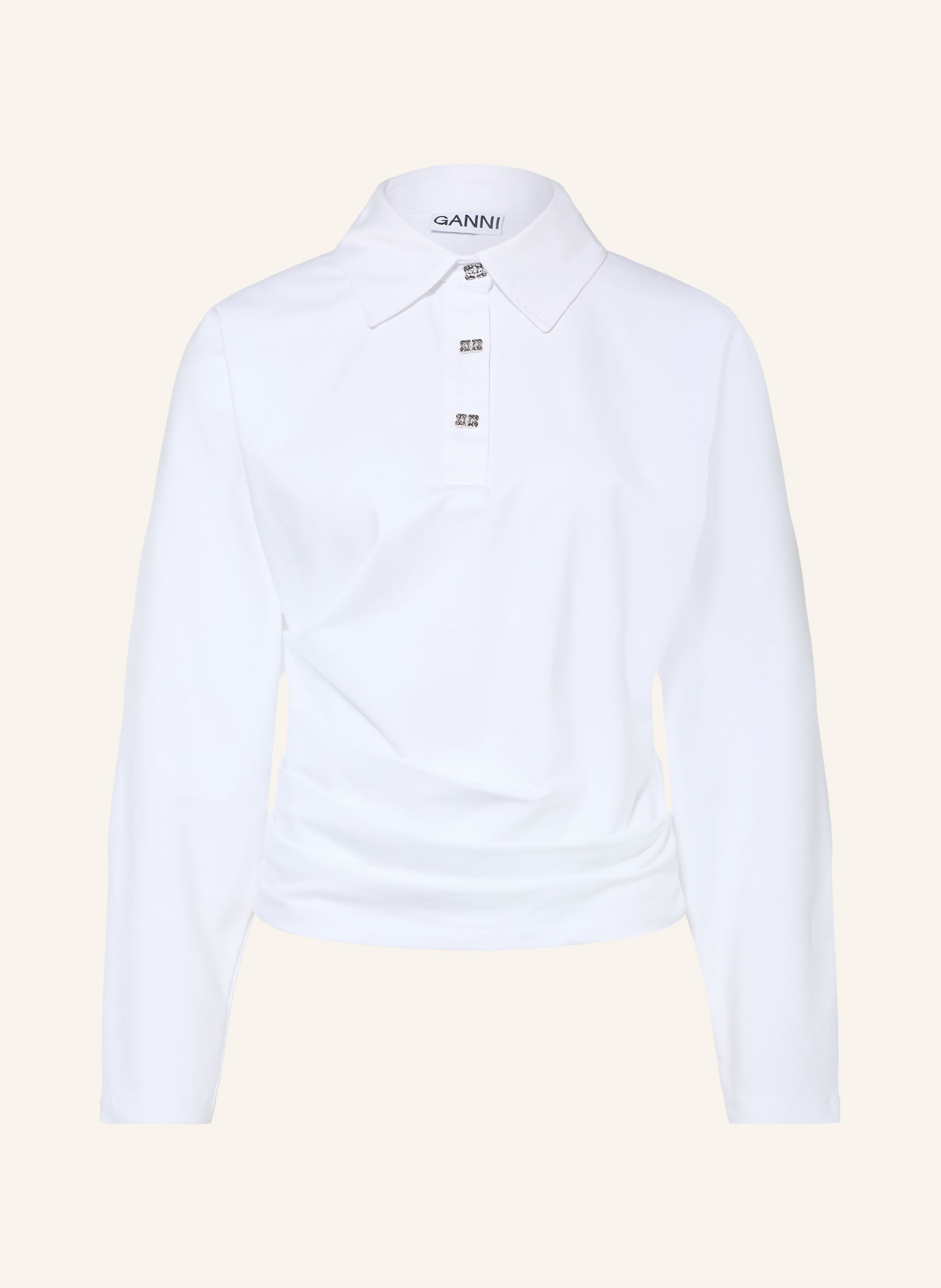 GANNI Jersey-Poloshirt