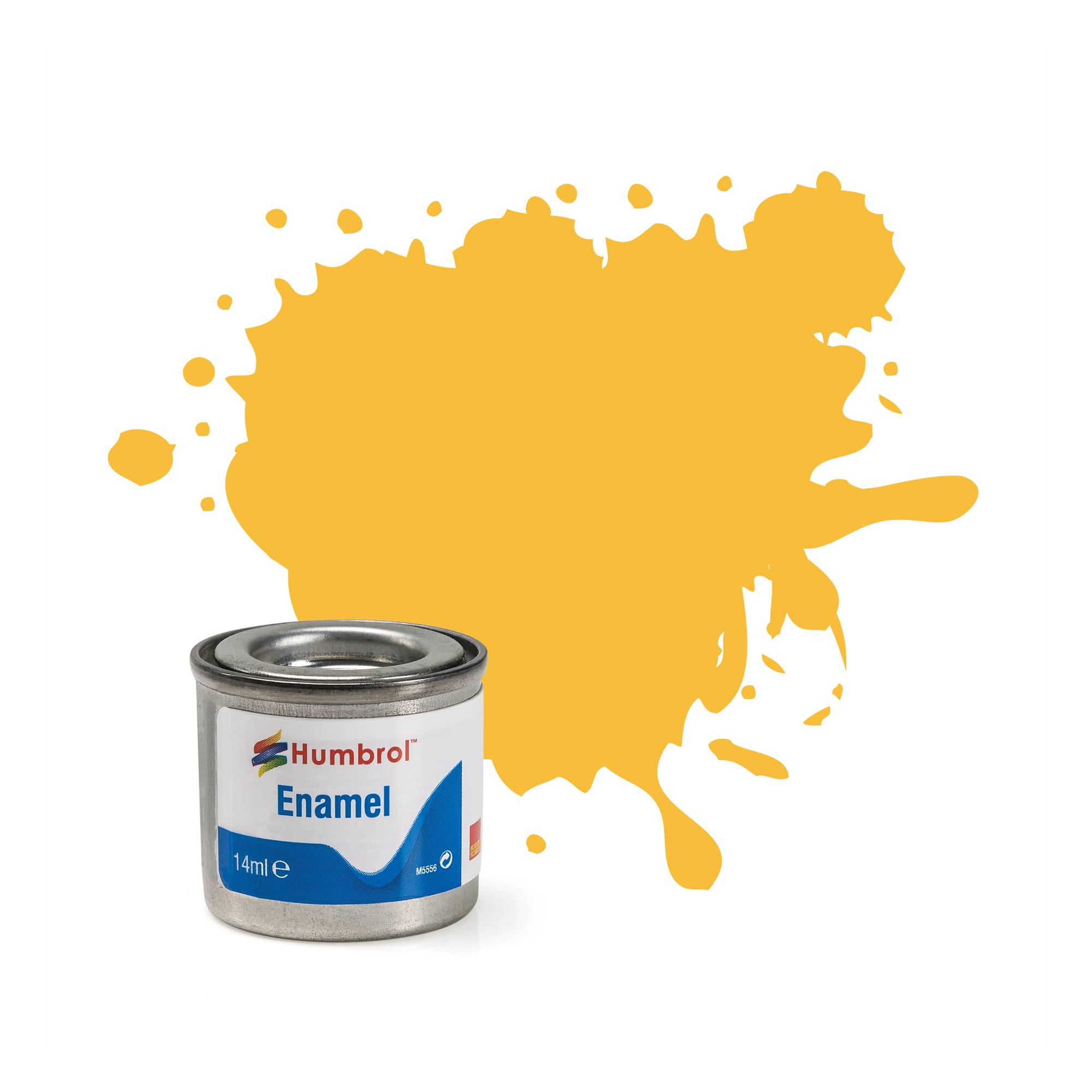 Humbrol 24 Trainer Yellow Enamel Matt Paint 14ml
