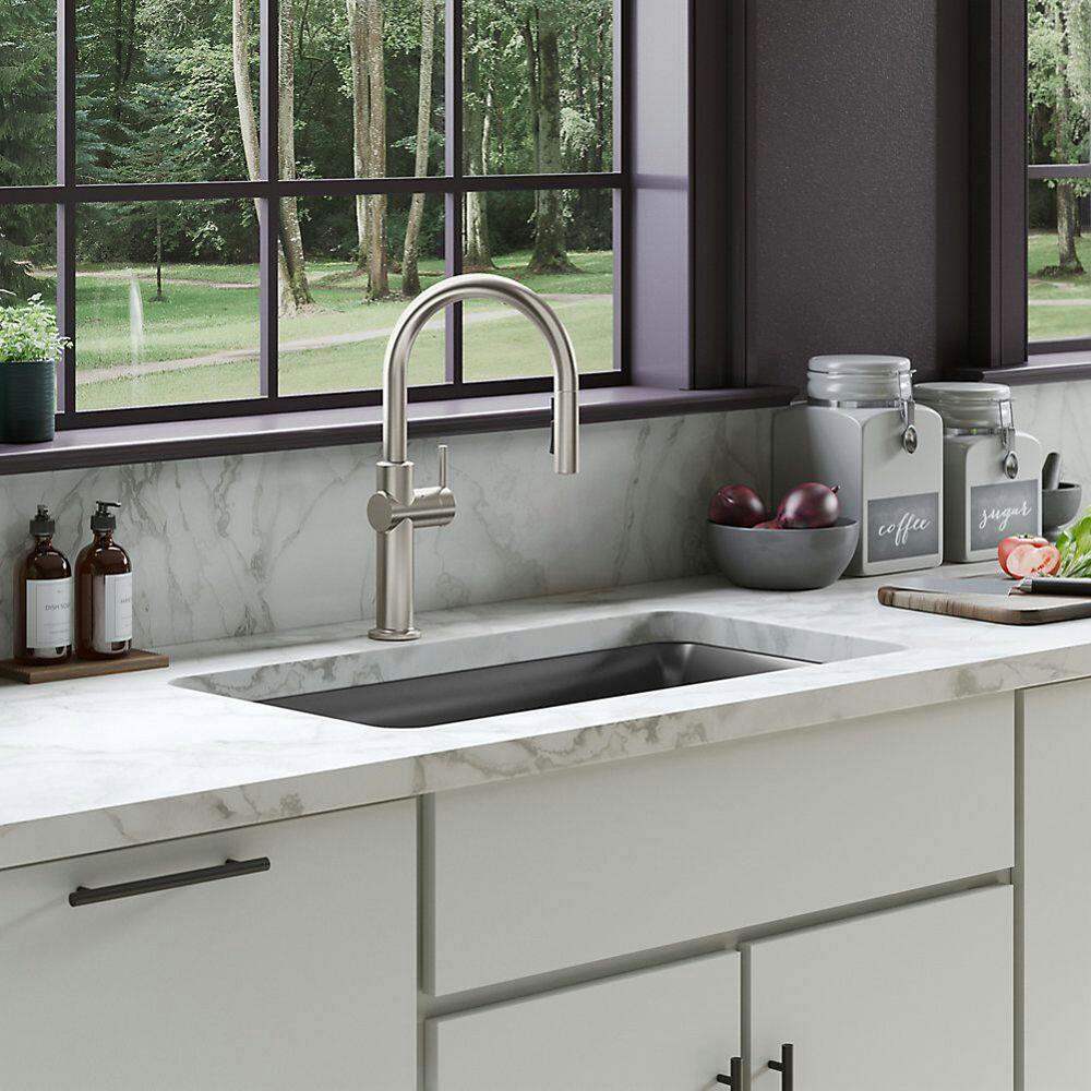 Kohler Crue™ Touchless Pull Down Single Handle Kitchen Faucet, Vibrant Stainless