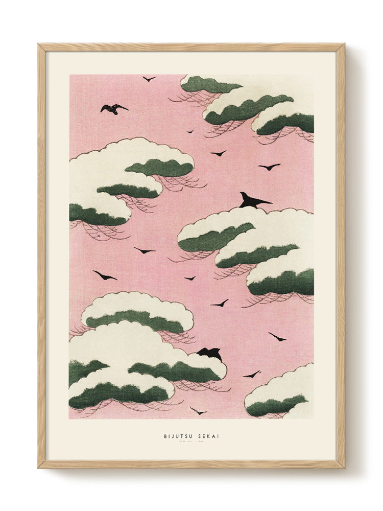 Bijutsu Sekai - Pink sky - PSTR studio Kunst Poster