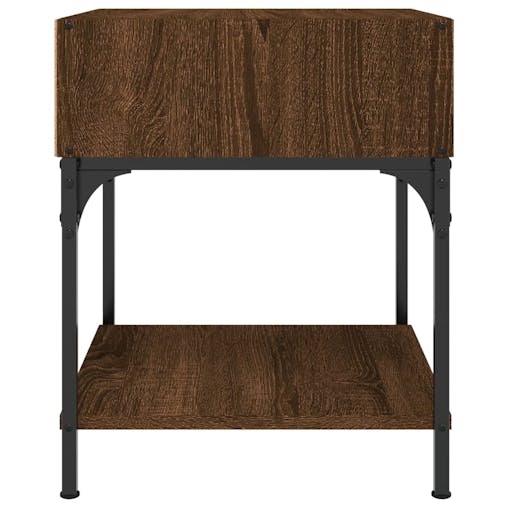 NNEVL Bedside Tables 2 pcs Brown Oak 40x41x50 cm Engineered Wood