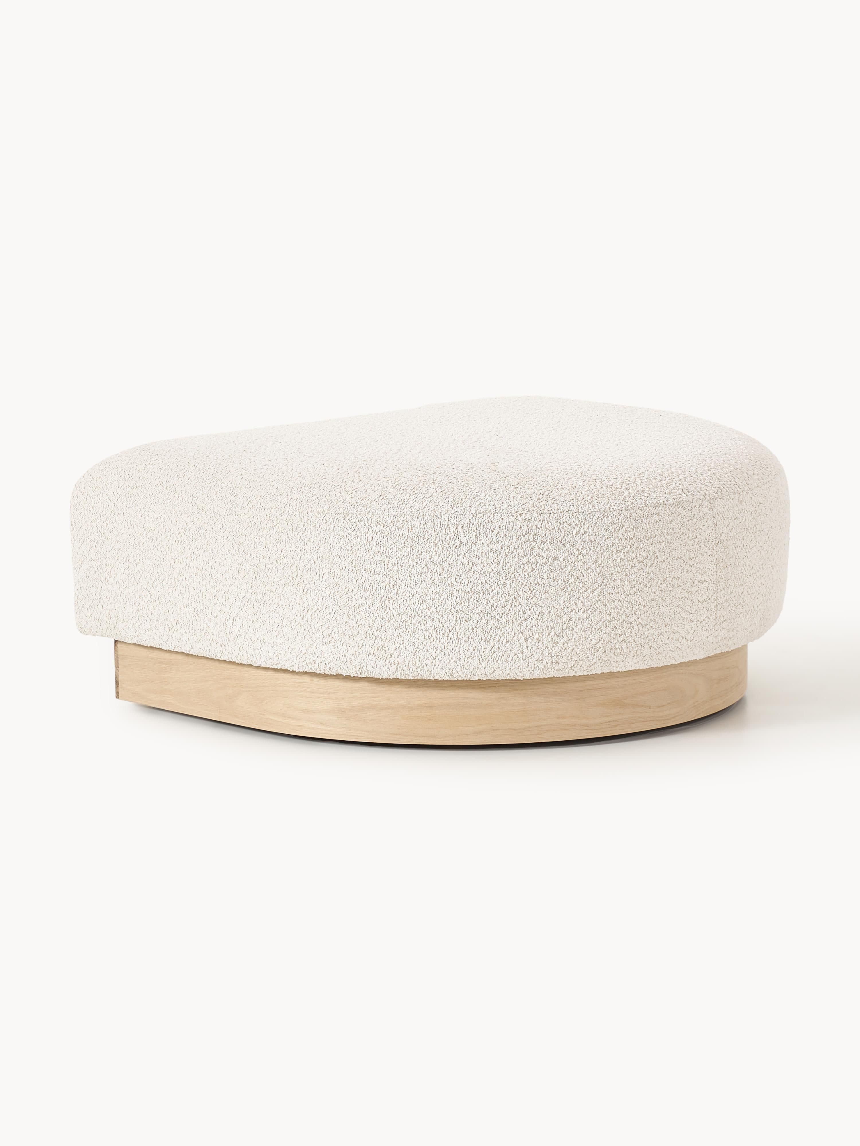 Sofa-Hocker Natalie aus Teddy-Bouclé