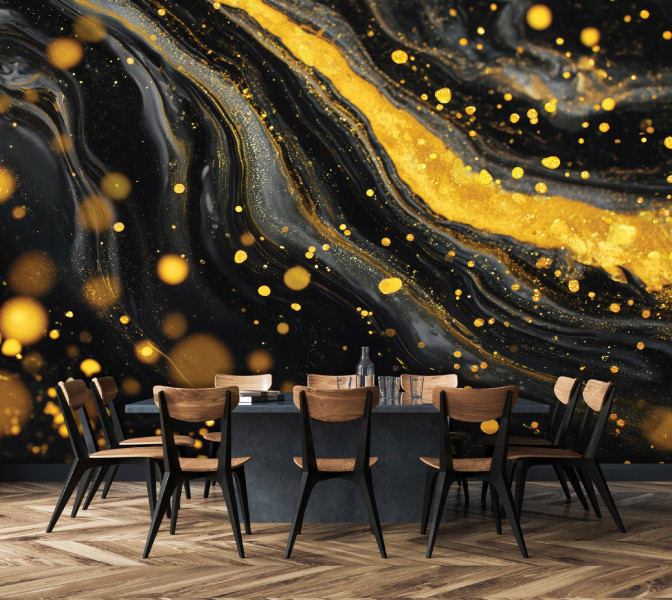 Fototapeta Abstrakcja Czarny Na Flizelinie Do Sypialni Salonu 250x175