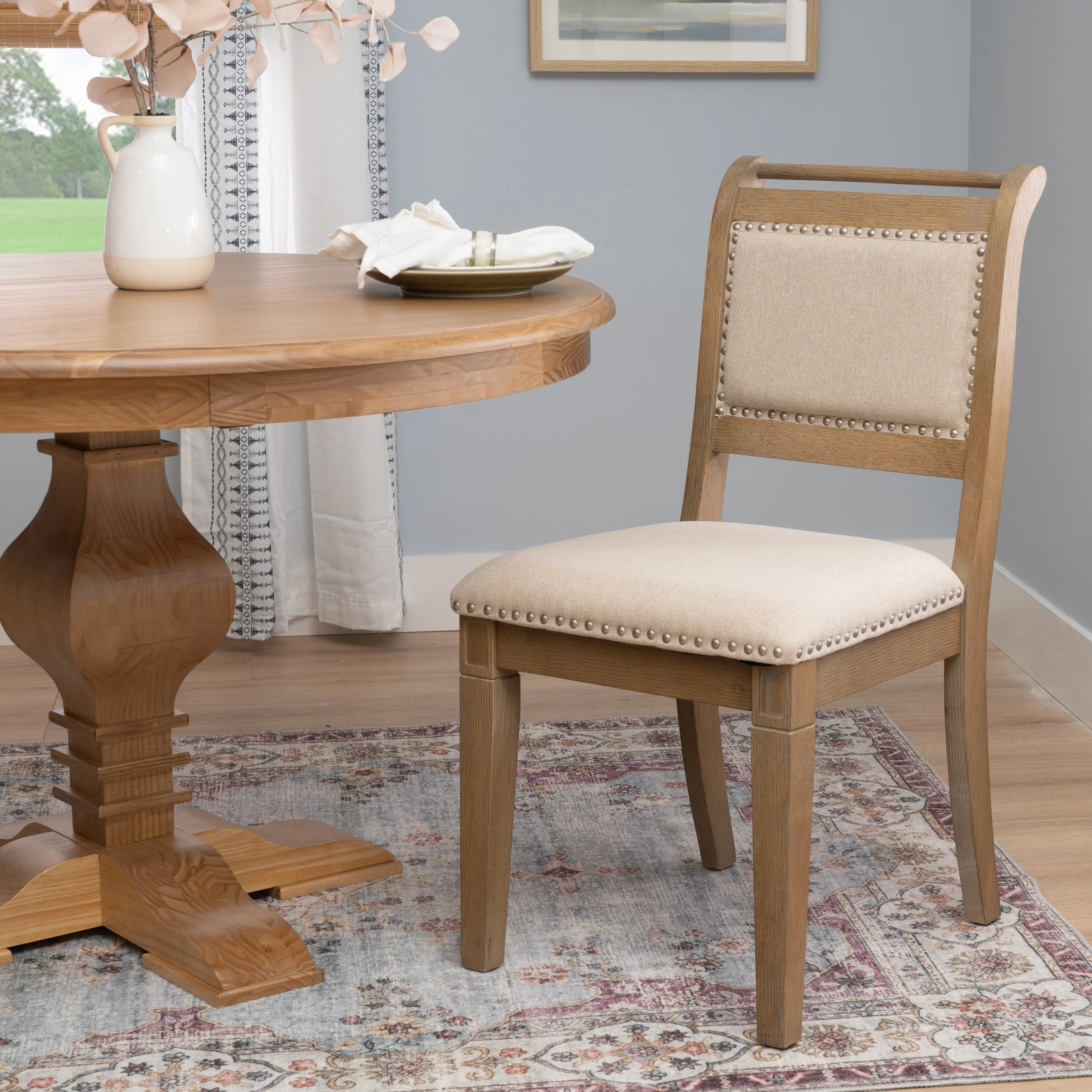 Ursula Wooden Upholstered Dining Chair
