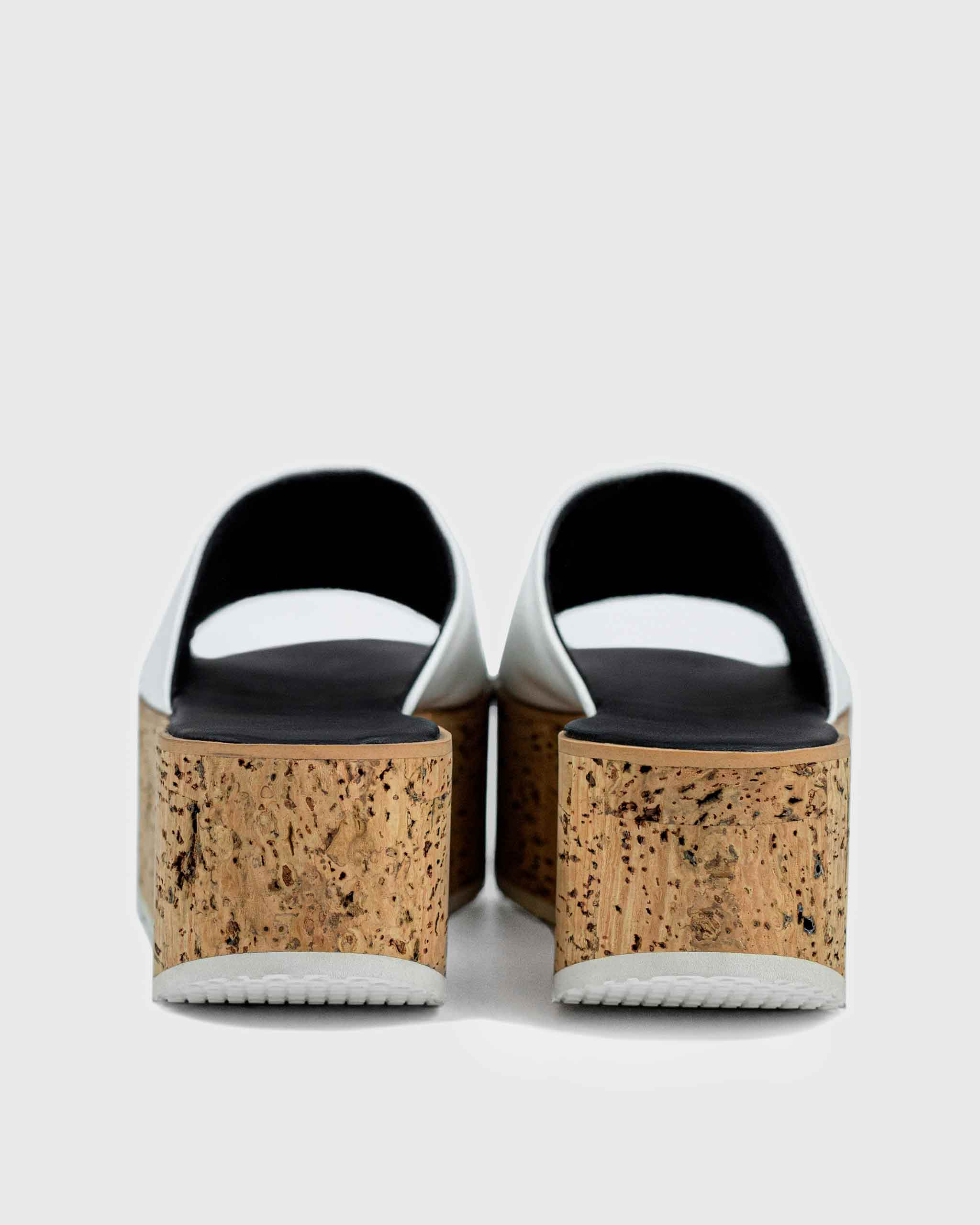 BOHEMA - Geigi Flatforms Buty Białe, ze skóry roślinnej, polska rodzinna marka - outlet