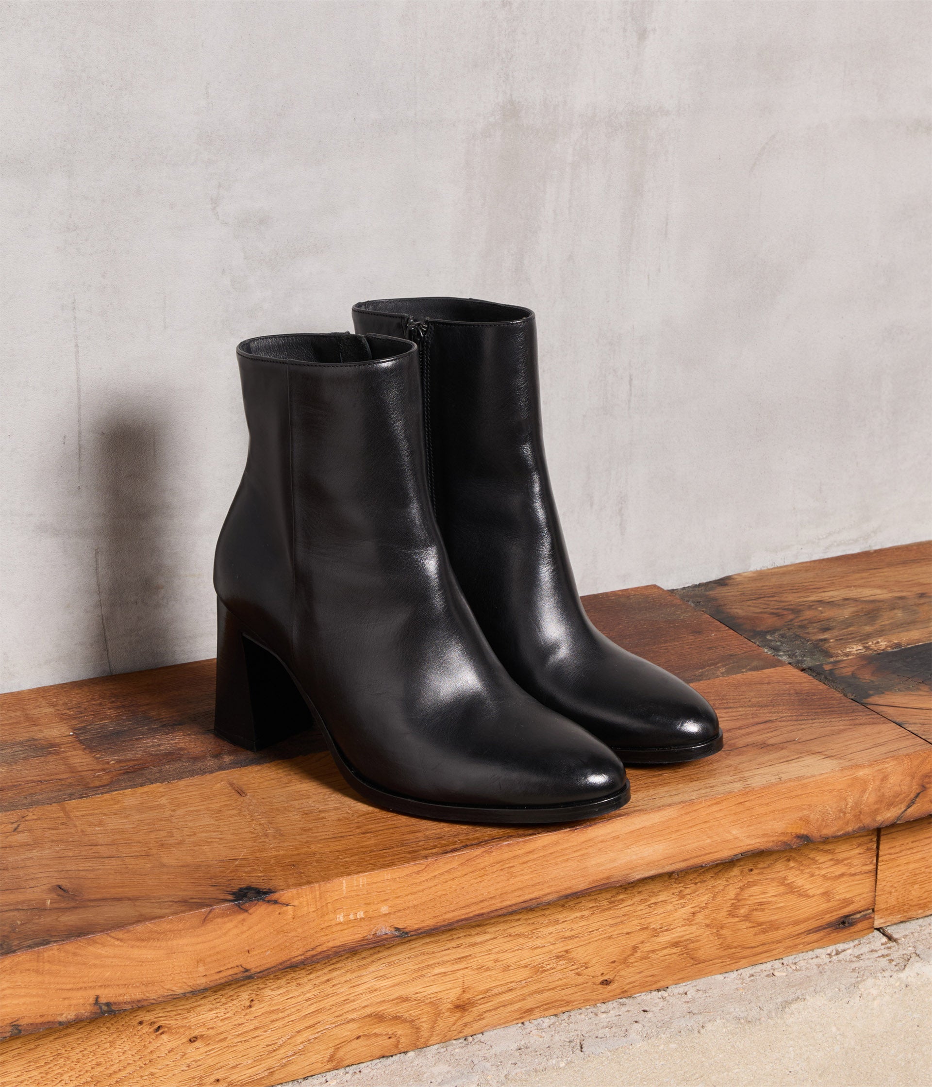 Boots noires talon Kity