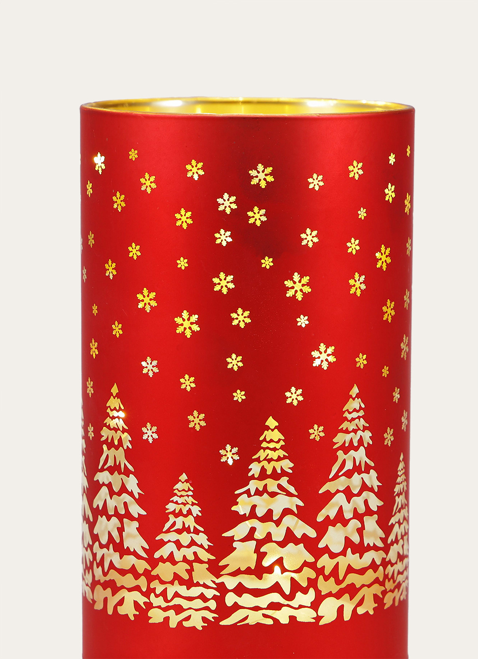 POT LUMINEUX DÉCORATIFROUGE