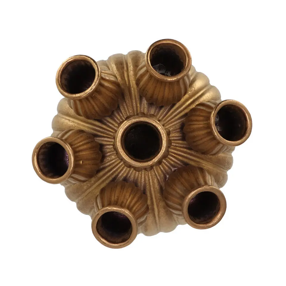 DK Design vaas Amsterdam - tulpenvaas middel - goud - D18 x H17 cm