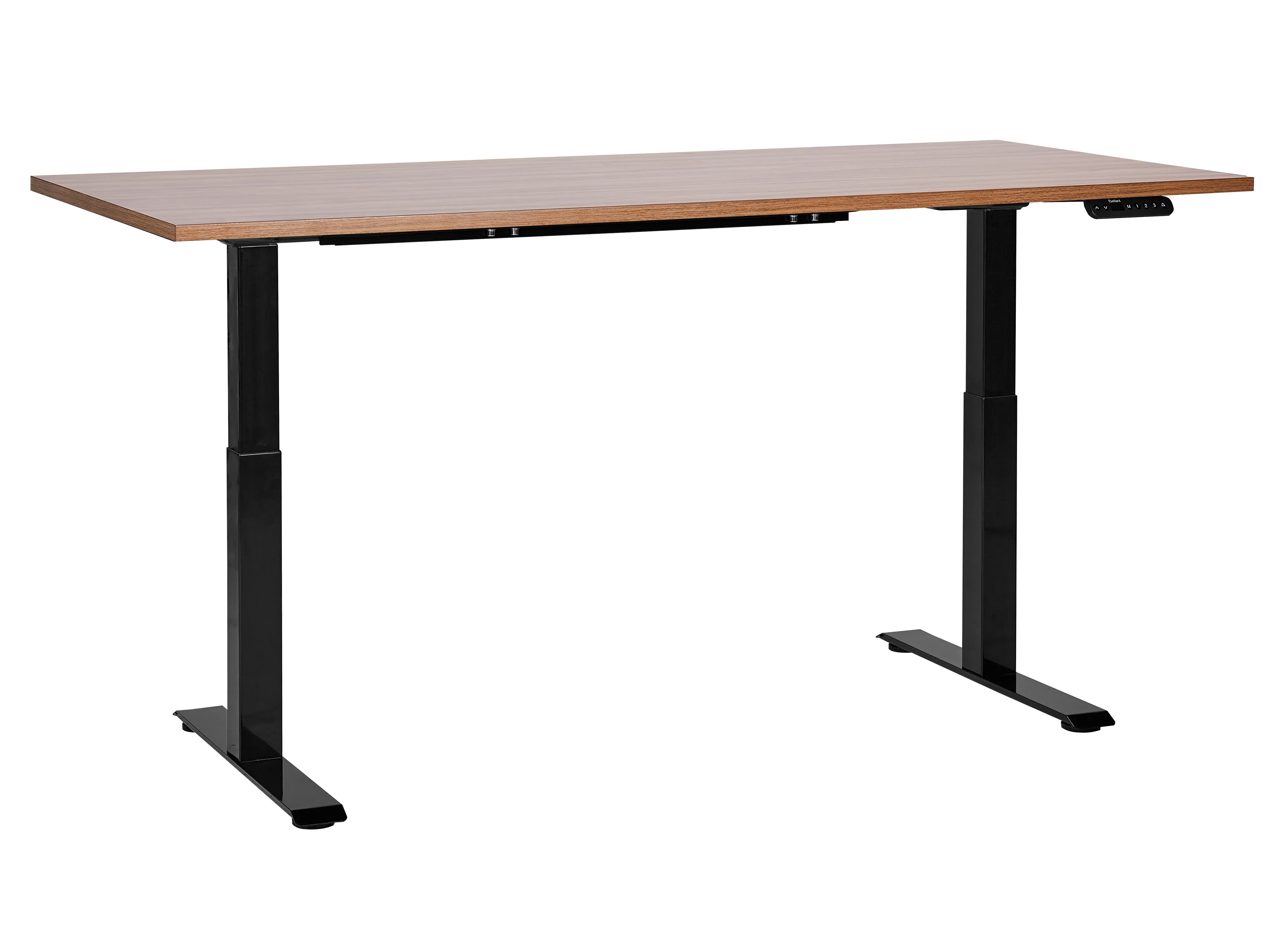 Electric Adjustable Standing Desk DESTINES Brown/ Black 160 cm 72 cm